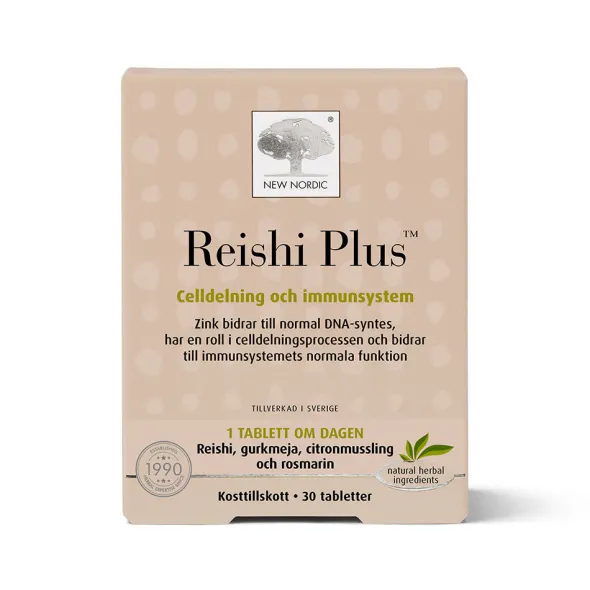 Reishi Plus 30 tabletter