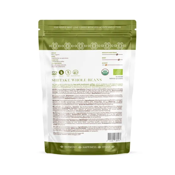 Shiitake Coffee whole beans 100g