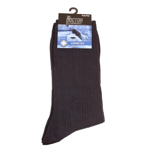 Sockor lös resår svart 3-pack stl 40-42
