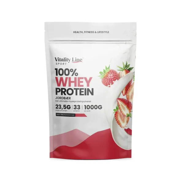 Sport whey jordgubb 1kg