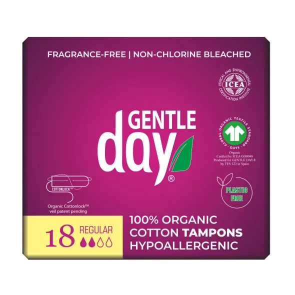 Tamponger bomull regular 18 st
