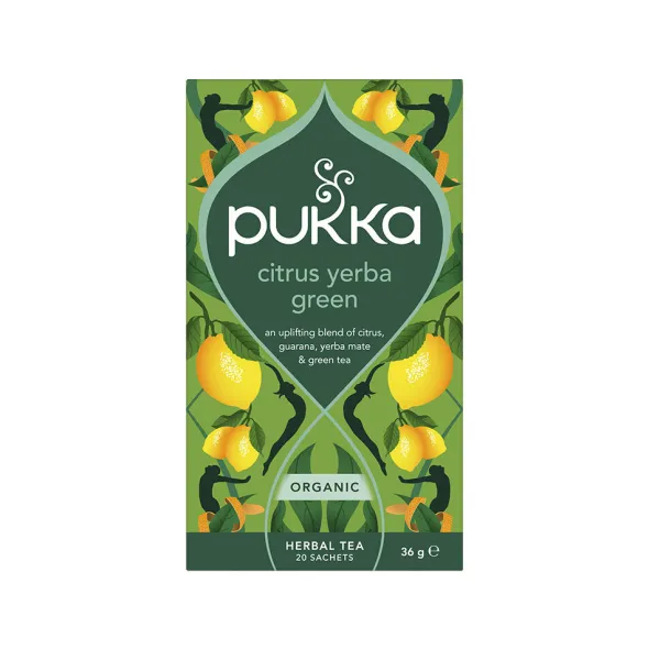 Te Citrus Yerba Green 20 påsar