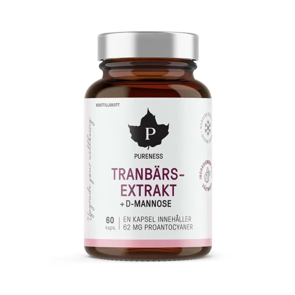 Tranbärsextrakt med D-mannose 60 kapslar