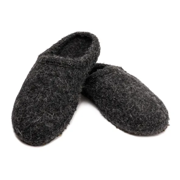Ulle Mohair Ulltofflor Dark Grey 48