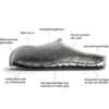 Ulle Original Ulltofflor Black Melange 37