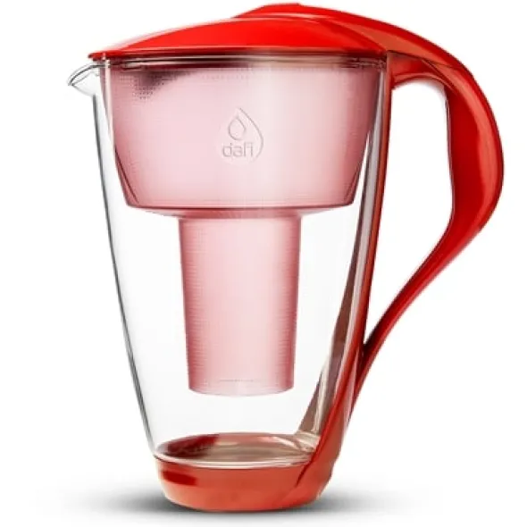 Vattenfilter kanna Glas 2,0 L Röd