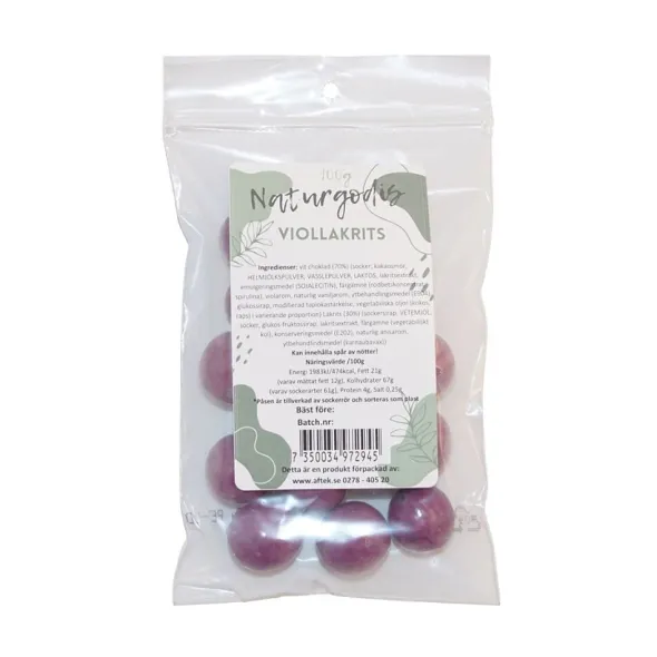 Viol/Lakritskulor 100g
