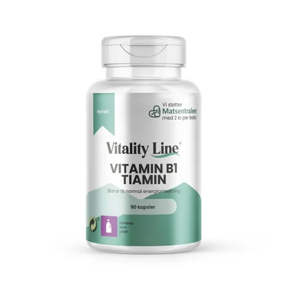 Vitamin B1 tiamin 90 kapslar
