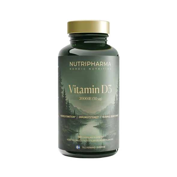 Vitamin D3 2000IE 90 kapslar