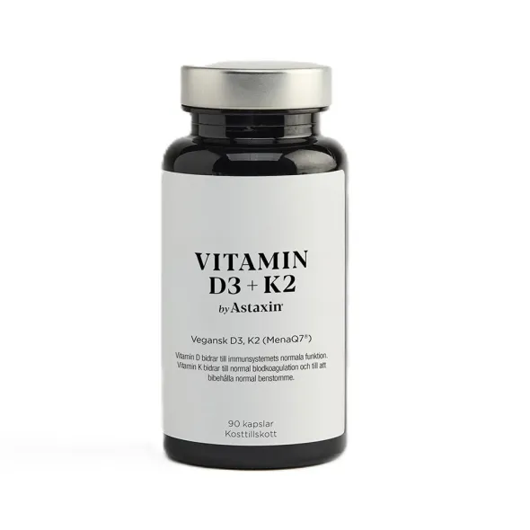 Vitamin D3+K2 by Astaxin 90 st kapslar