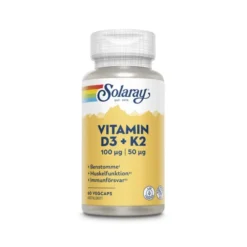 Vitamin D-3 & K-2, 60 kpsl