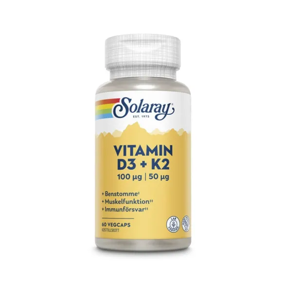 Vitamin D-3 & K-2, 60 kpsl