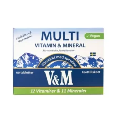V&M Multivitamin & Mineral 120 tabletter