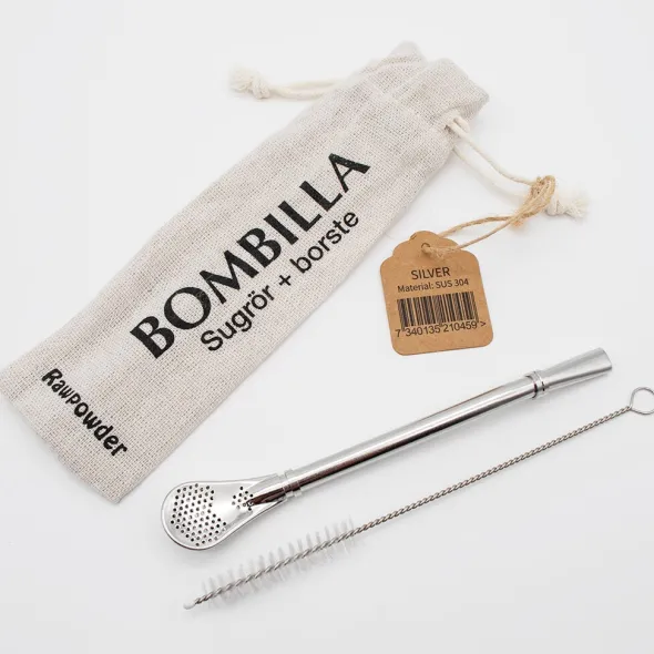 Yerba Straw/Bombilla Silver